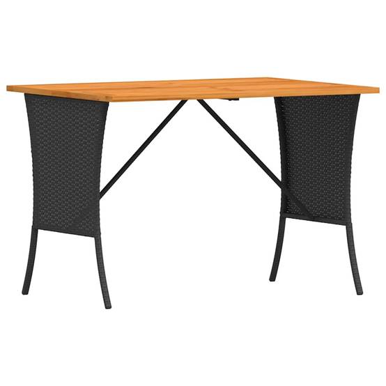 PANGIVO - Table de jardin avec dessus en bois d'acacia noir 105 x 75 x 72 cm - PANGIVO - Image 2
