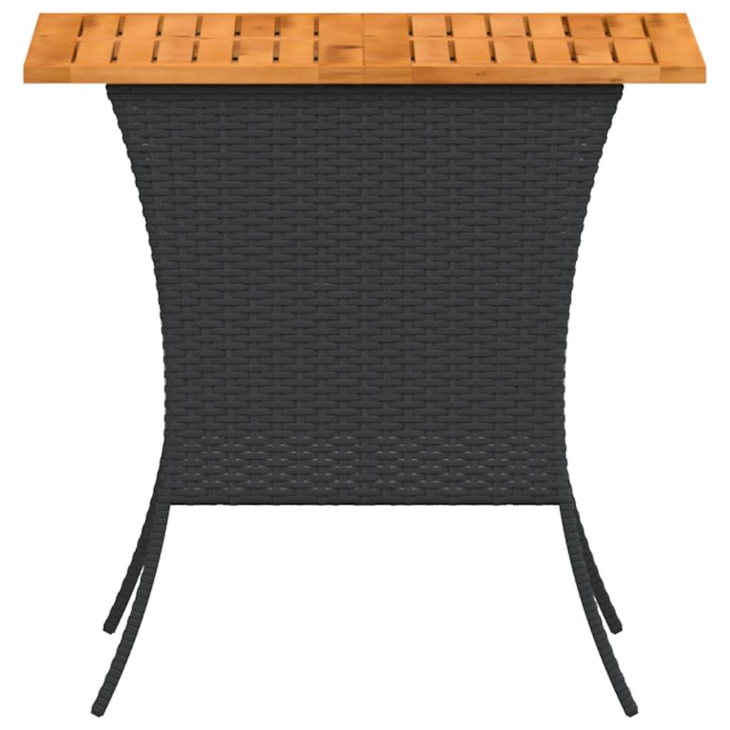 PANGIVO - Table de jardin avec dessus en bois d'acacia noir 105 x 75 x 72 cm - PANGIVO - Image 6