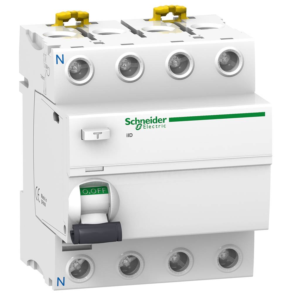 Schneider Electric - Interrupteur différentiel 4P ACTI9 iID Type AC 40A 30mA - SCHNEIDER ELECTRIC - A9R11440