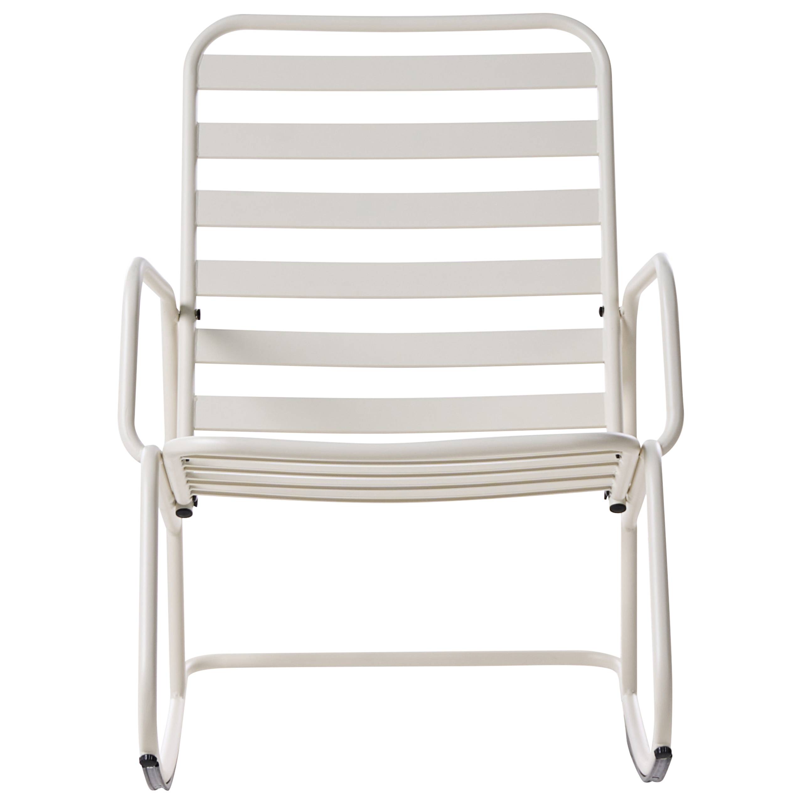 Chaise à bascule Aluminium Blanc cassé TURI - Beliani - Image 3