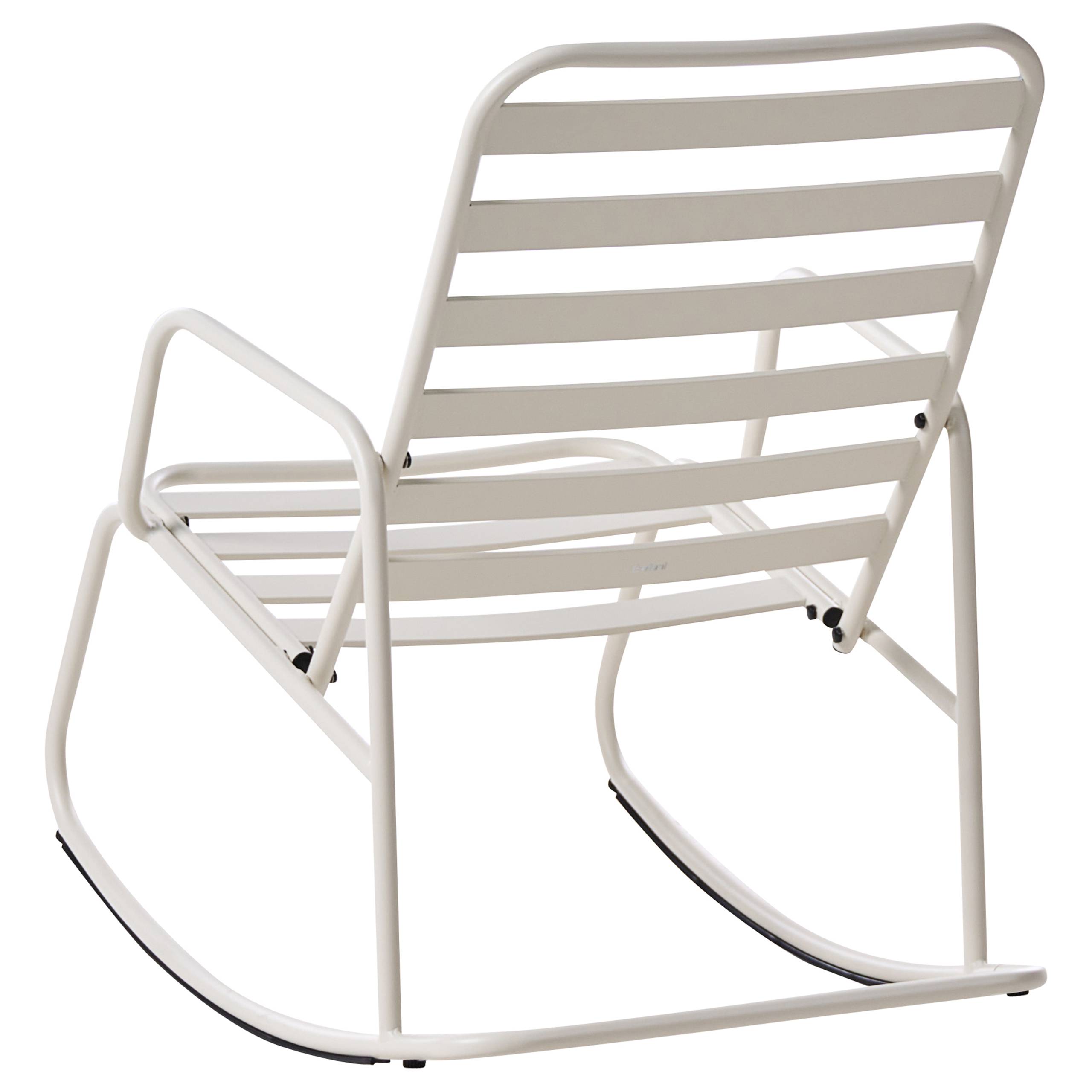 Chaise à bascule Aluminium Blanc cassé TURI - Beliani - Image 4