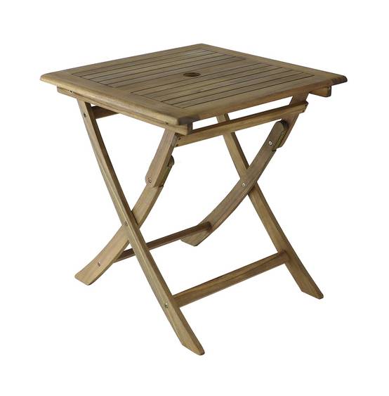 Proloisirs - Table pliante - SOPHIE - Acacia FSC 100% - 70 x 70 cm