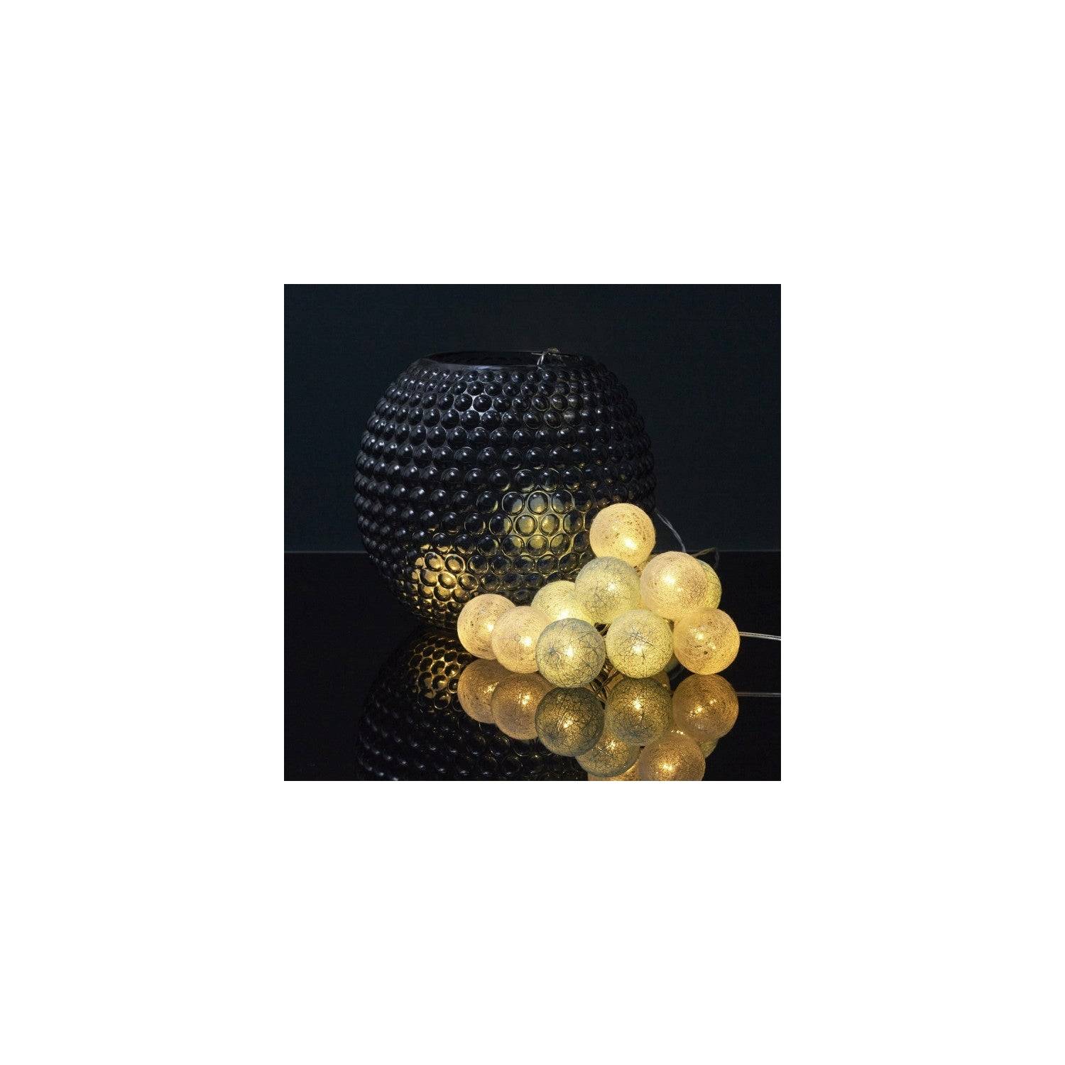 Entrepotbrico - Guirlande Lumineuse Led "boule" 360cm Blanc & Bleu - Image 3