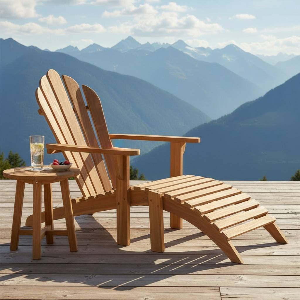 Adirondack en teck massif - TECK'Attitude - Image 2