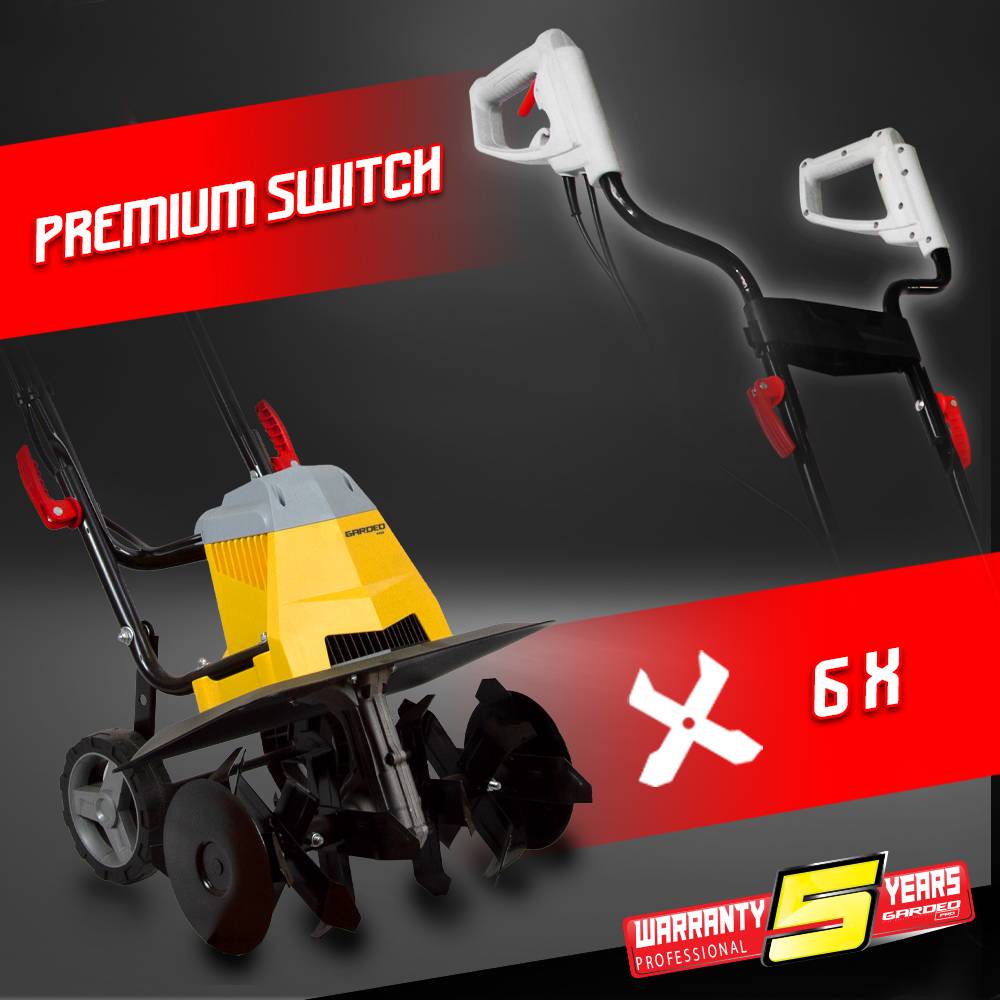 Gardeo Pro - Motobineuse électrique 1500W - 6 Fraises - Gardeo - Image 4