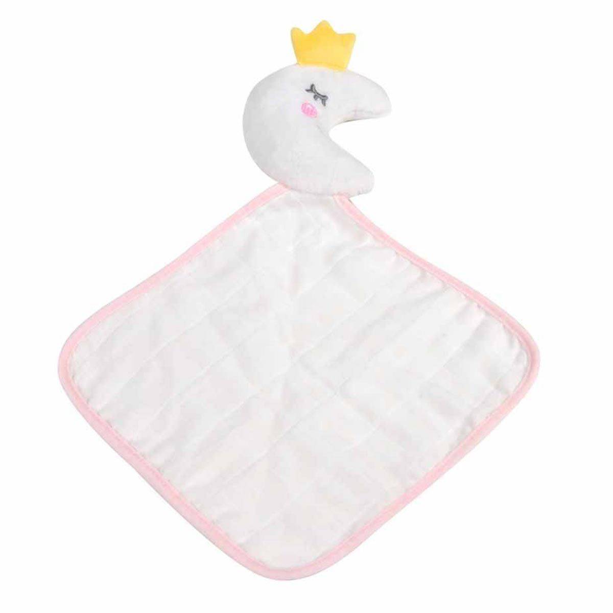 Doudou avec Lange "Lune" 18cm Rose - Image 1