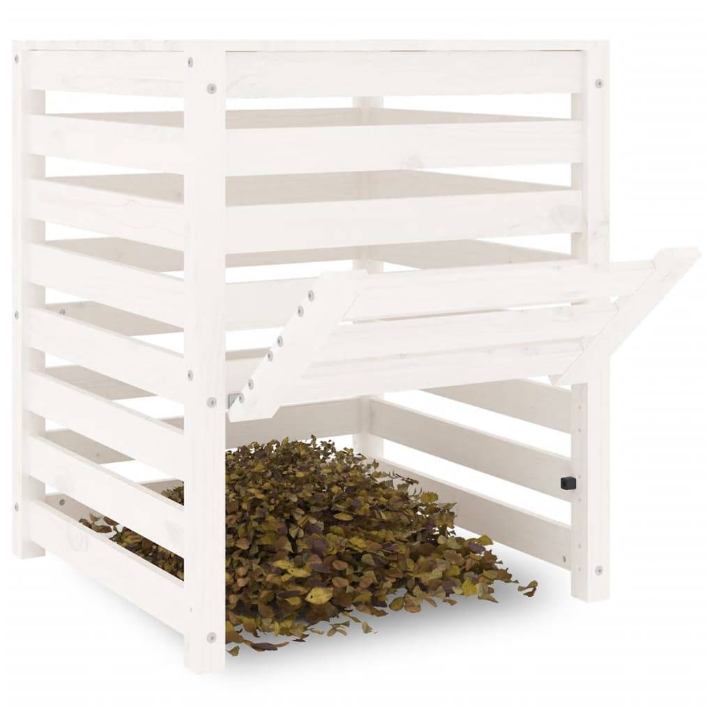 Composteur bois de pin blanc 63.5 x 63.5 x 77.5 cm - PANGIVO - Image 4