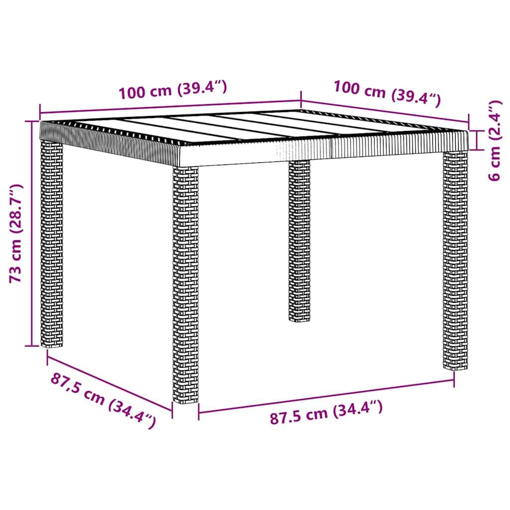 ComfortXL - Table et Chaises de Jardin 5 Pièces Résine Tressée pour Moments Conviviaux Blanc – ComfortXL Outdoor Living - Image 4