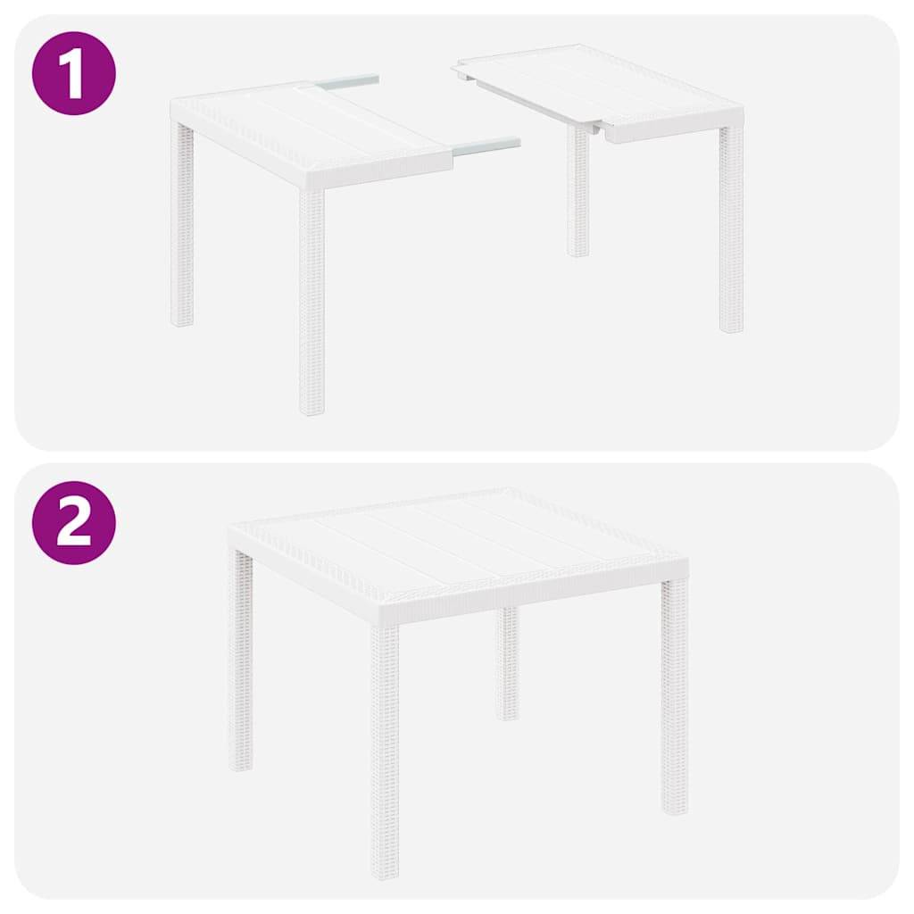 ComfortXL - Table et Chaises de Jardin 5 Pièces Résine Tressée pour Moments Conviviaux Blanc – ComfortXL Outdoor Living - Image 9