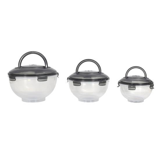 Cook Concept - Lot de 3 Boîtes à Emporter "Colore" 5,8L Transparent - Image 1