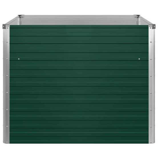 Vidaxl - Jardinière 100 x 100 x 77 cm Acier galvanisé Vert vidaXL 47021 - Image 8