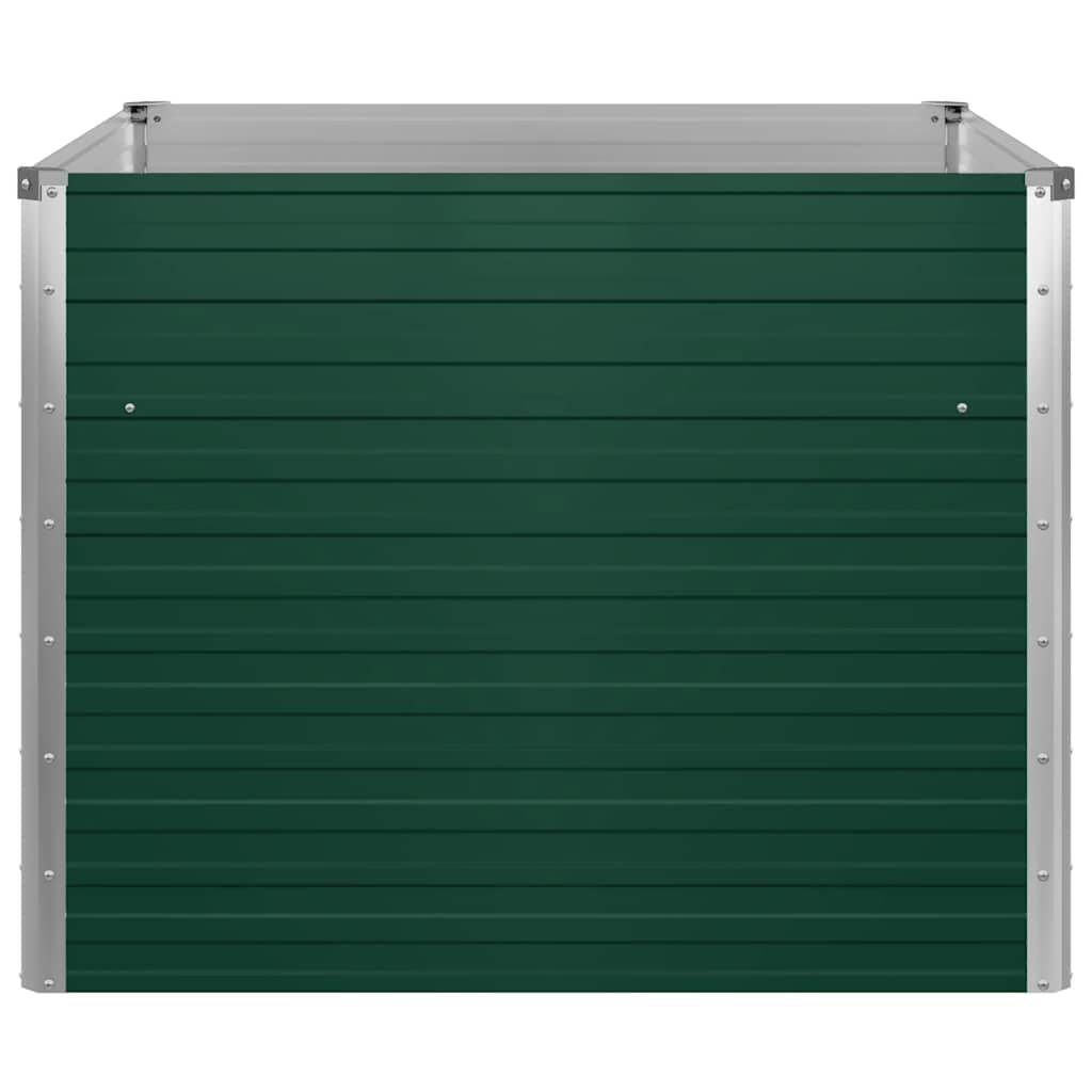 Vidaxl - Jardinière 100 x 100 x 77 cm Acier galvanisé Vert vidaXL 47021 - Image 8