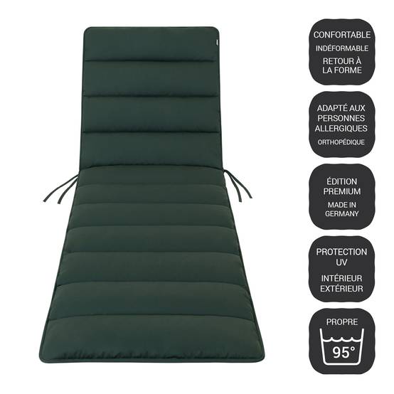 Coussin de Transat FlAIR - vert - 190x60cm - Image 1