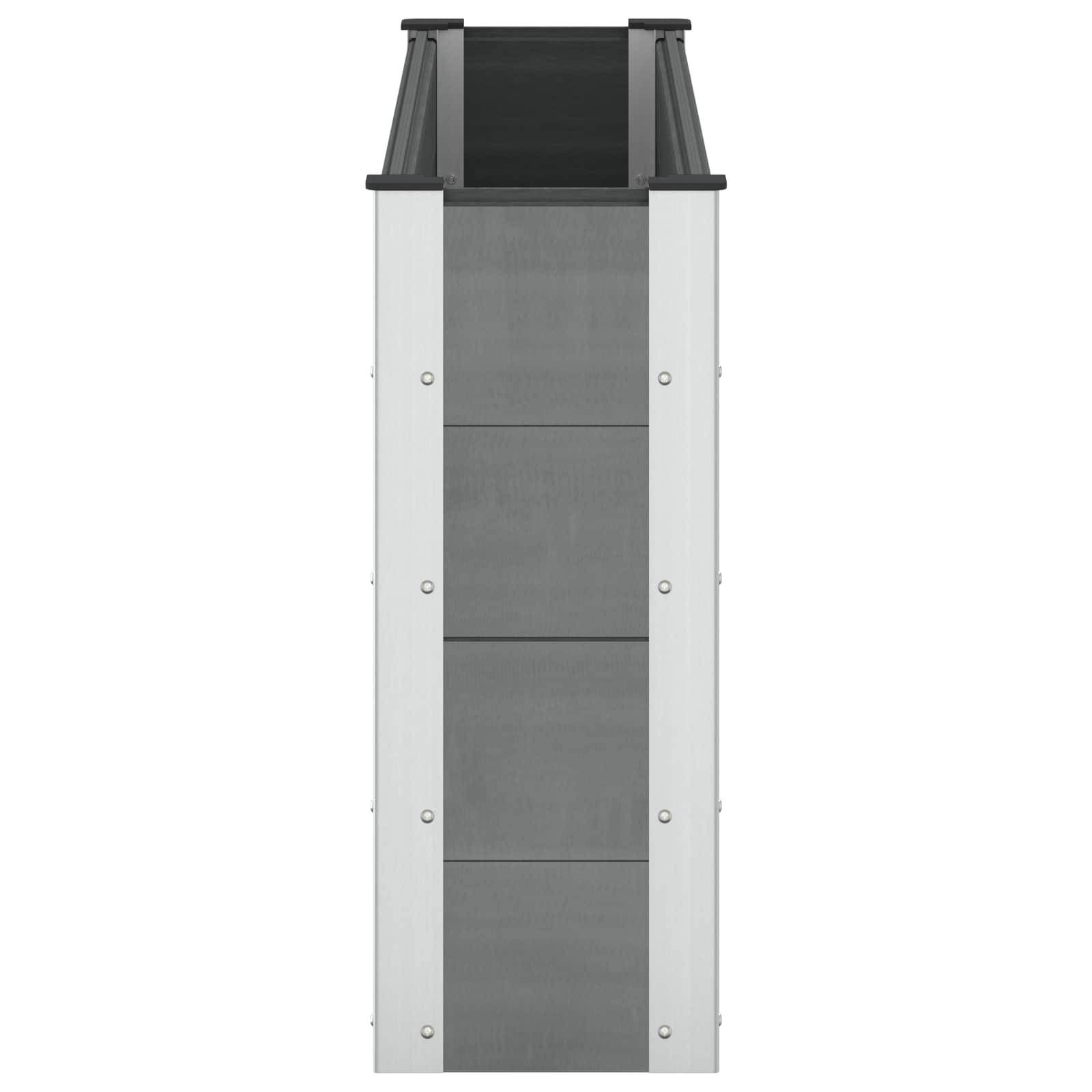 PANGIVO - Jardinière surélevée composite bois plastique et aluminium gris 150 x 30 x 72 cm - PANGIVO - Image 4