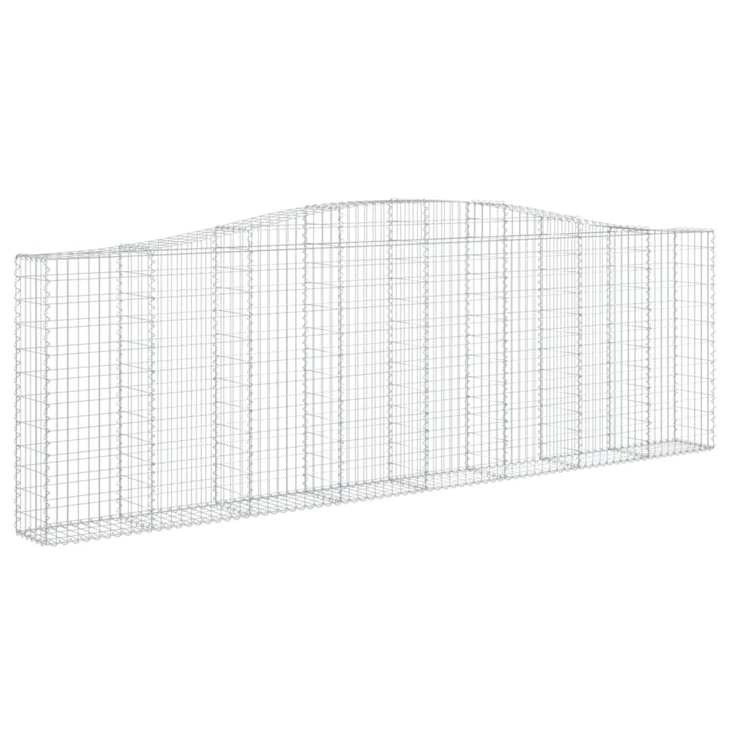 Vidaxl - Panier de gabions arqué 400x30x120/140 cm Fer galvanisé vidaXL 153406 - Image 2