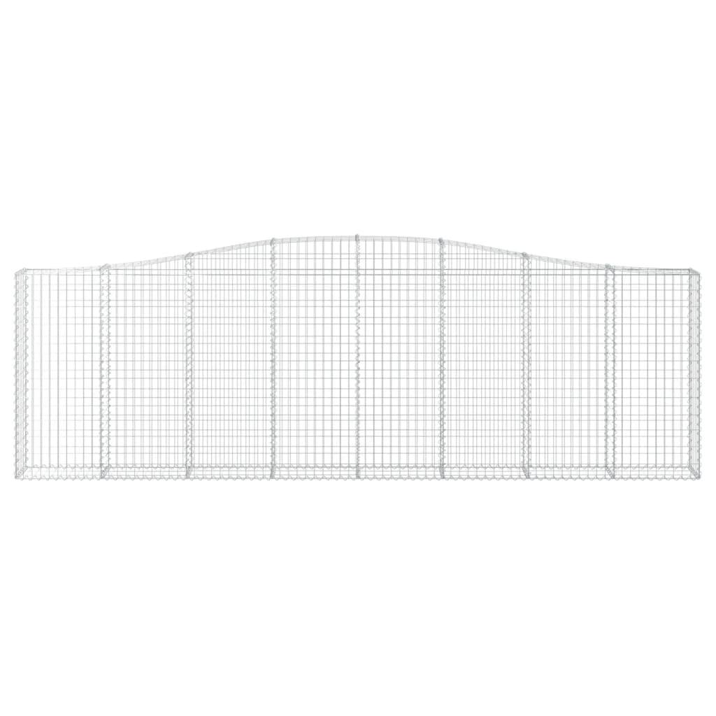Vidaxl - Panier de gabions arqué 400x30x120/140 cm Fer galvanisé vidaXL 153406 - Image 4