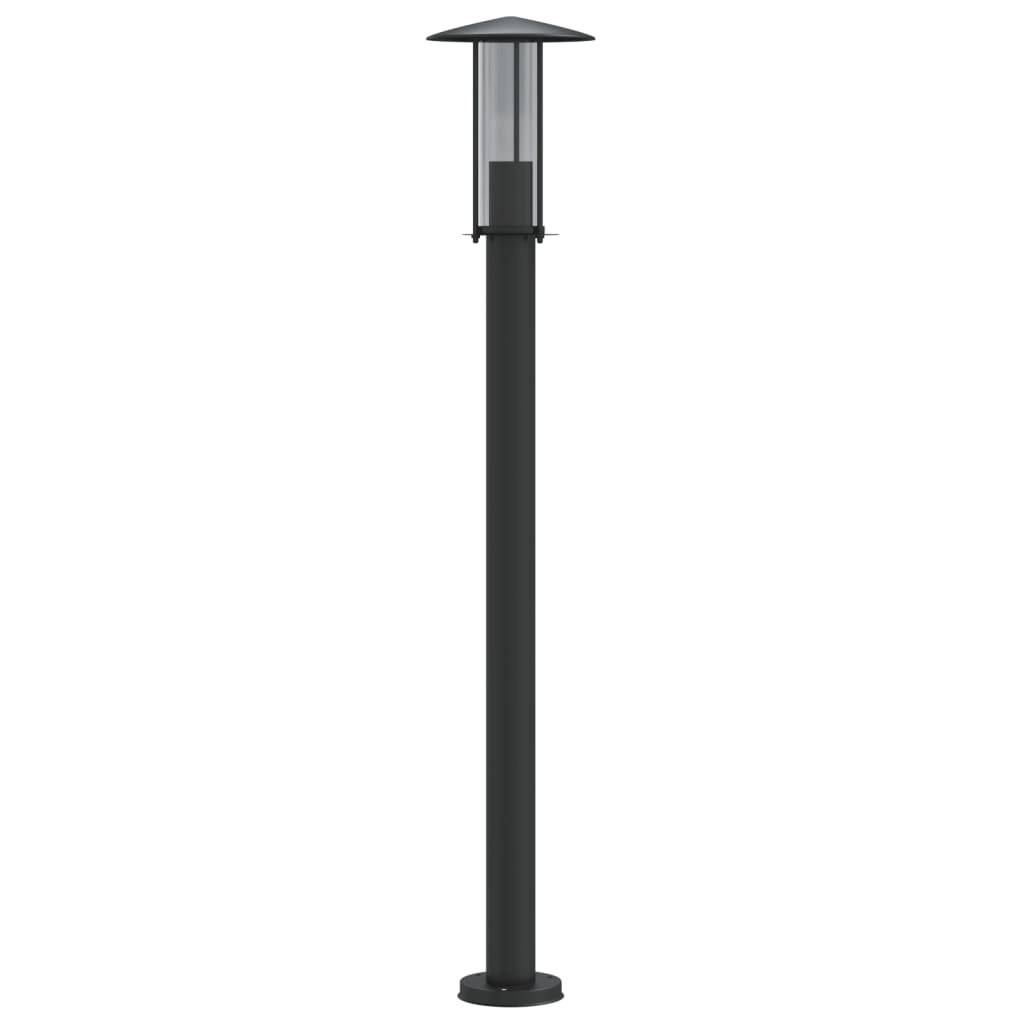 Lampadaire de jardin - Lampadaire d'extérieur noir 100 cm acier inoxydable-JU1060 - Image 4
