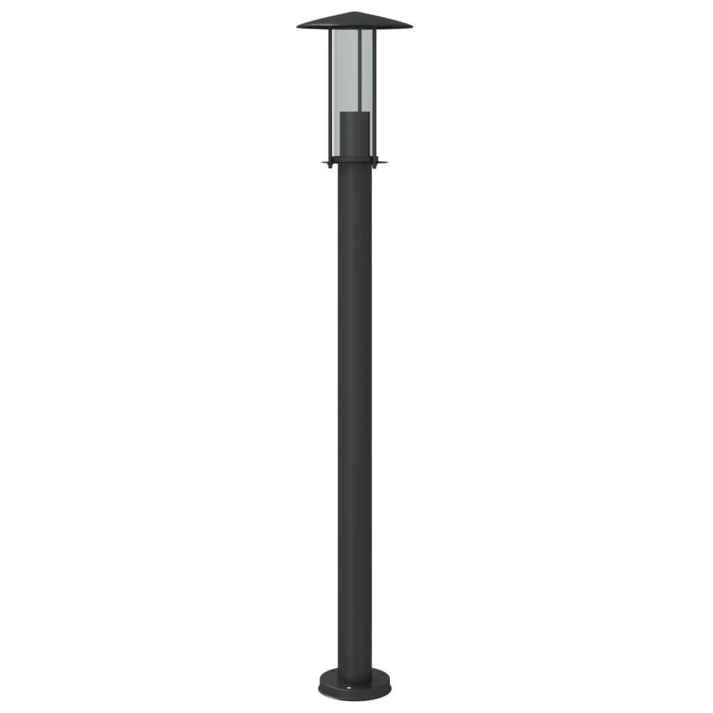 Lampadaire de jardin - Lampadaire d'extérieur noir 100 cm acier inoxydable-JU1060 - Image 5