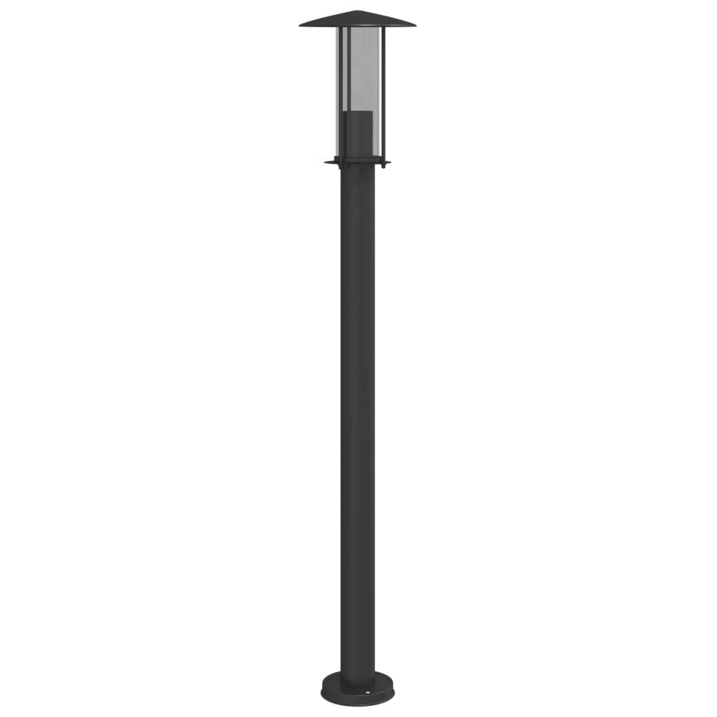 Lampadaire de jardin - Lampadaire d'extérieur noir 100 cm acier inoxydable-JU1060 - Image 6