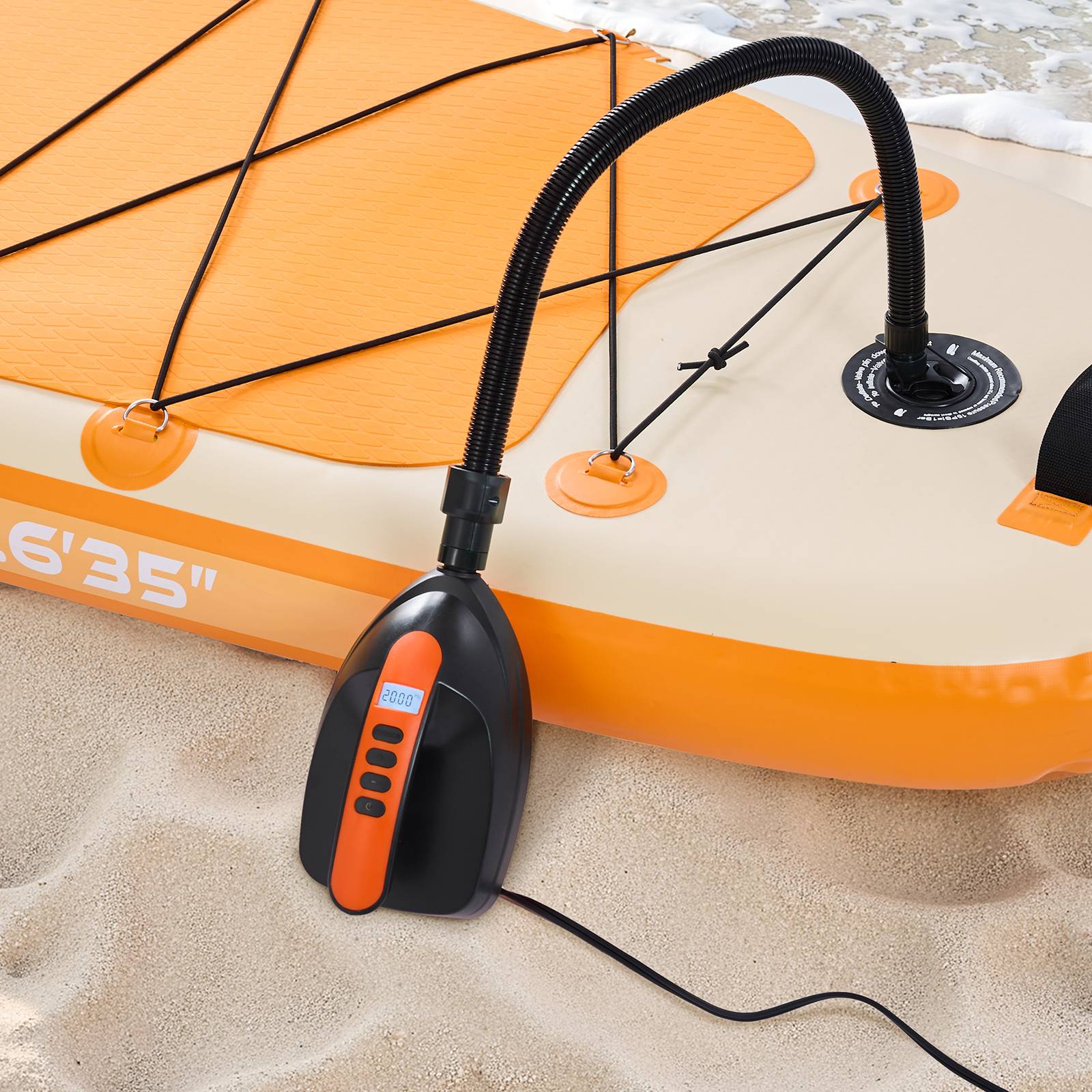 VEVOR Pompe à Air Électrique pour Paddle 20 psi, Gonfleur pour SUP