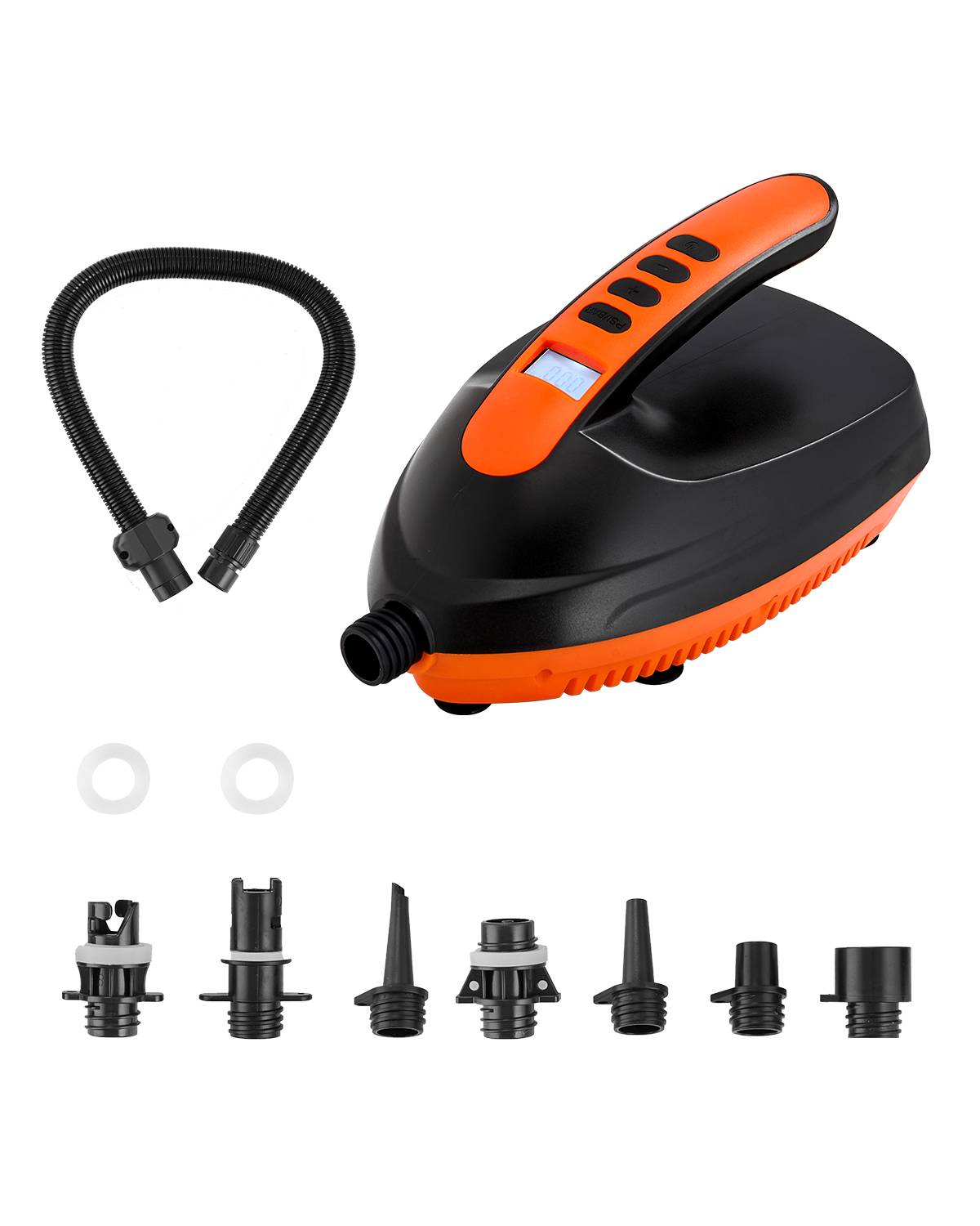 VEVOR Pompe air paddle 20 psi, allume-cigare, arrêt auto, 70 L/min, pour bateau, kayak, matelas. - Image 1