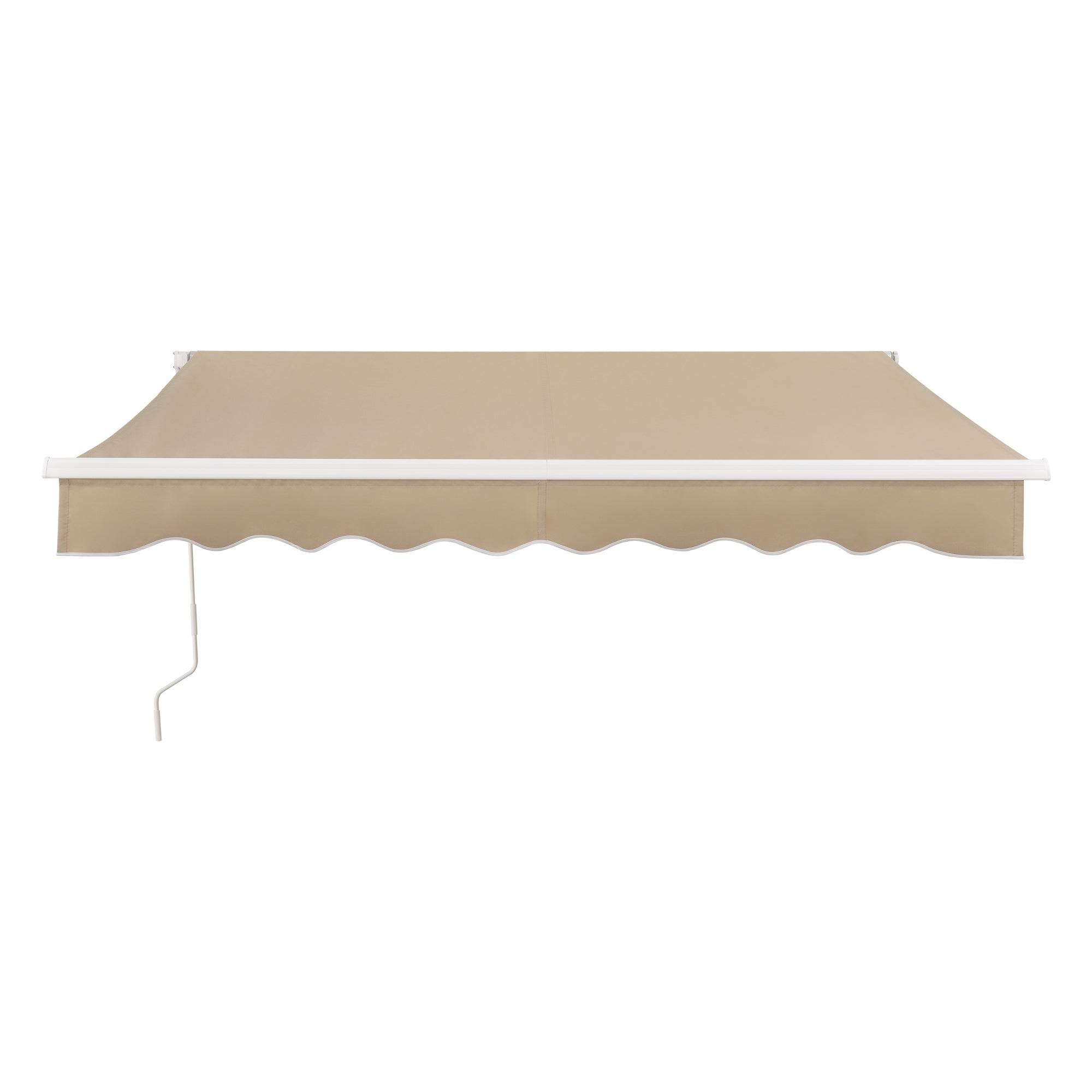 Helloshop26 - Store banne avec manivelle 350 x 250 cm beige - Image 2