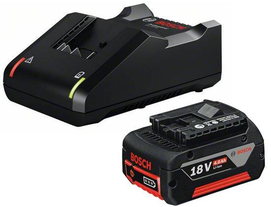 Bosch - Batterie BOSCH GBA 18V 4.0 Ah + Chargeur 18V-40 Professional - 1600A01B9Y