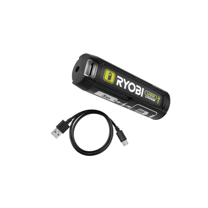 Ryobi - Batterie RYOBI 4V USB Lithium - 3,0Ah - avec câble USB - RB4L30 - Image 1