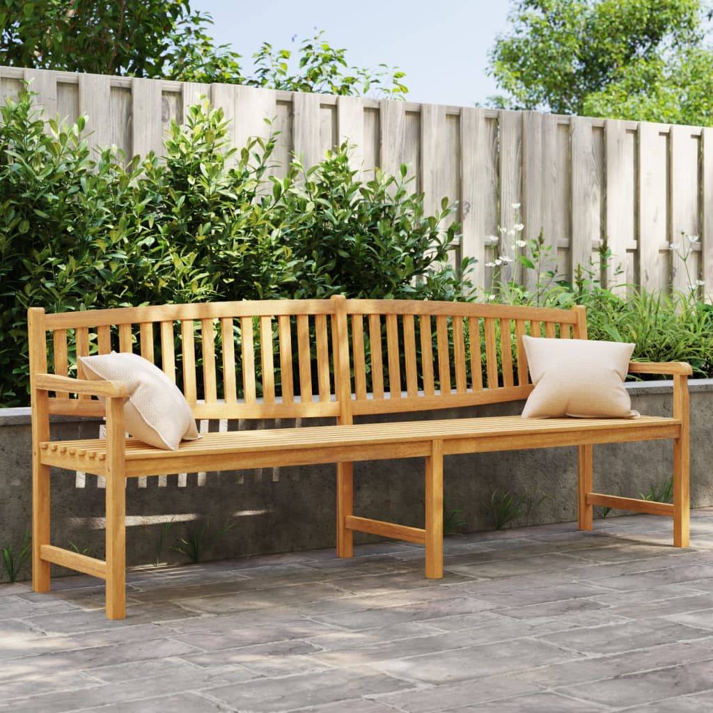 Maison Chic - Banc de jardin - Banc d'extérieur - Banquette 228x59,5x90 cm bois de teck solide - Image 2