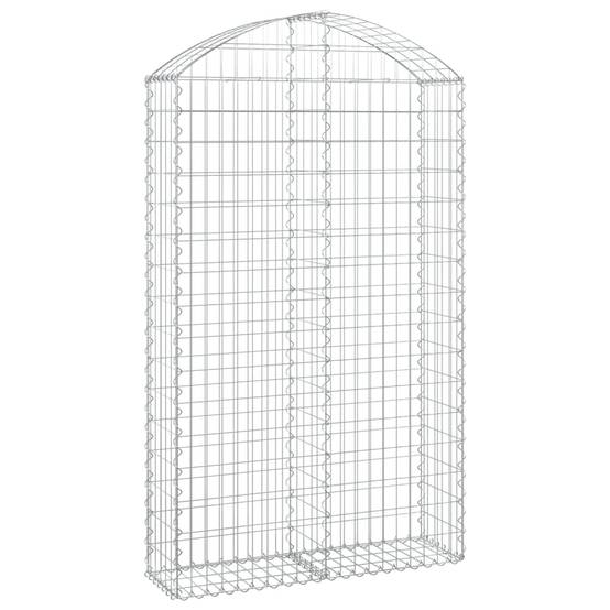 Vidaxl - Panier de gabions arqué 100x30x160/180 cm Fer galvanisé vidaXL 153428 - Image 2