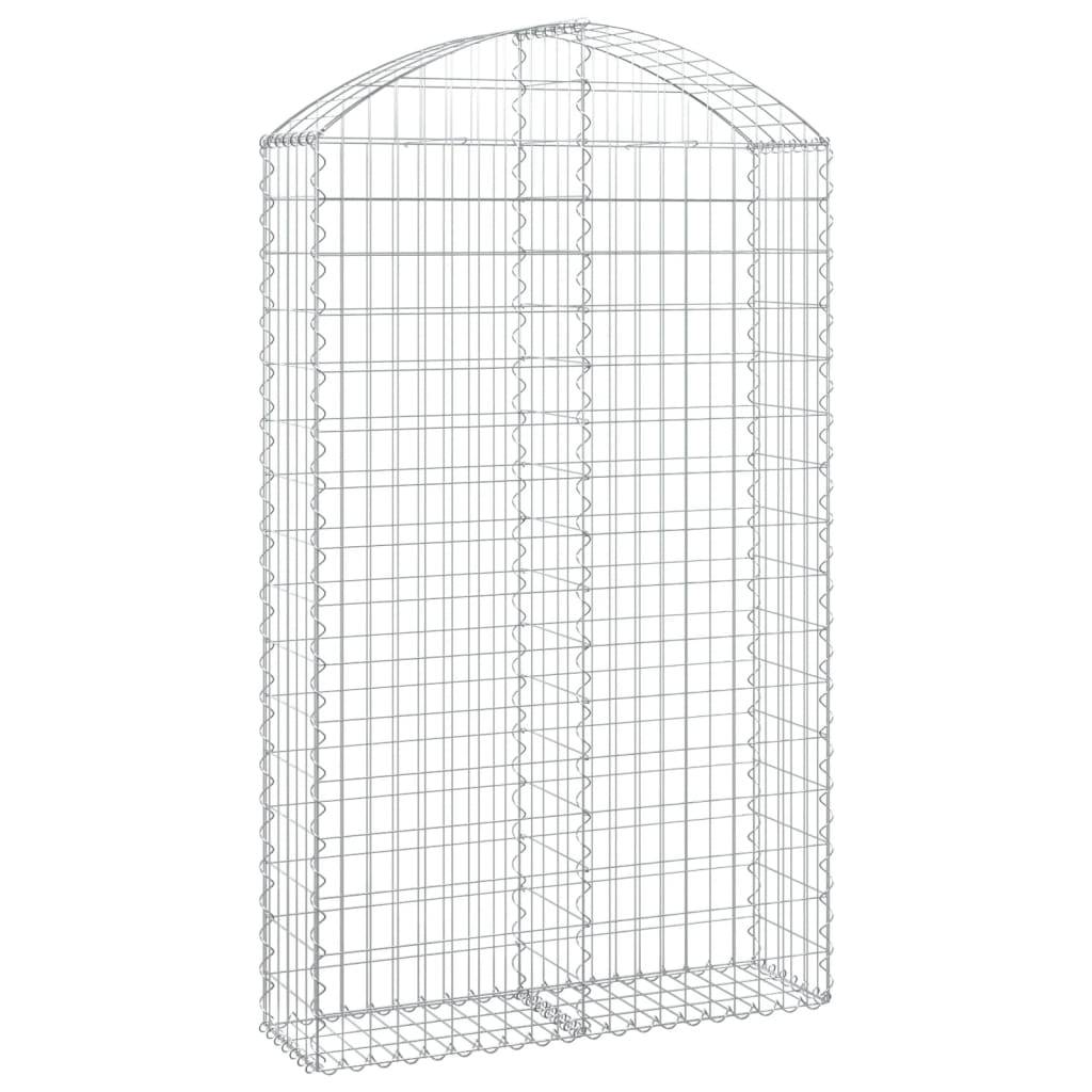 Vidaxl - Panier de gabions arqué 100x30x160/180 cm Fer galvanisé vidaXL 153428 - Image 2