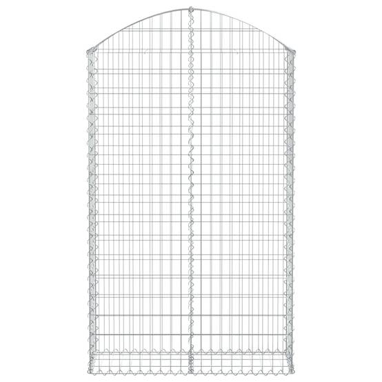 Vidaxl - Panier de gabions arqué 100x30x160/180 cm Fer galvanisé vidaXL 153428 - Image 4
