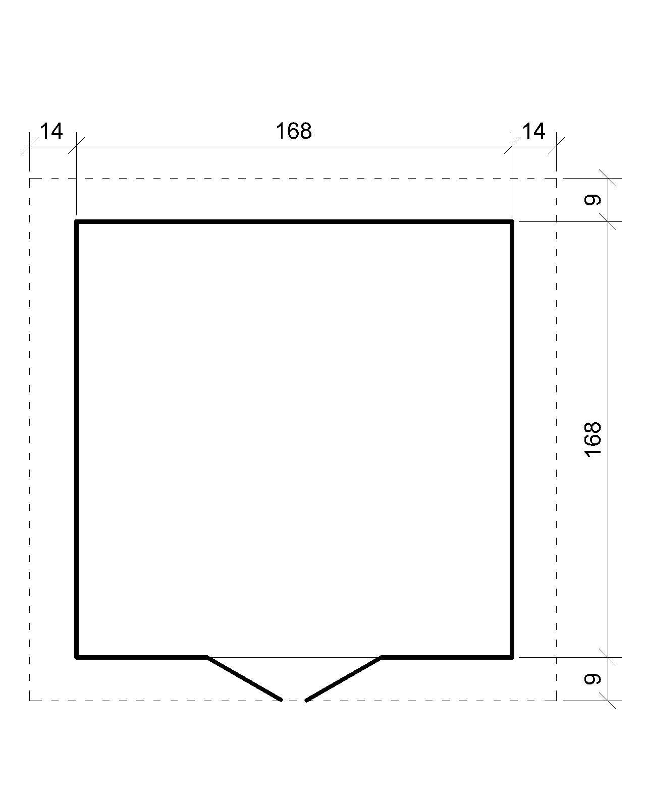 Timbela - Abri de Jardin en Bois AVEC SOL TRAITÉ - 2.82 m² / 186x196xH224 cm - 19 mm d’épaisseur - Timbela M320C1+M320G - Image 6