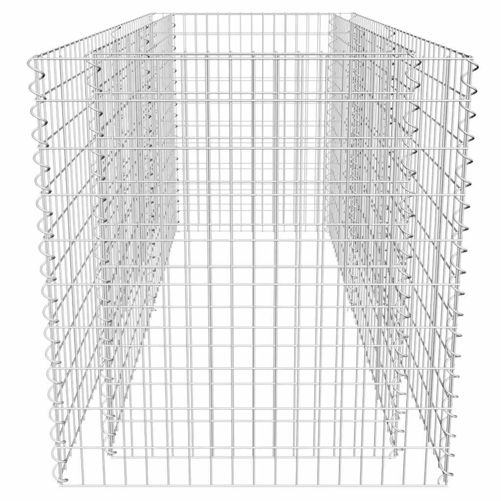 Vidaxl - Lit surélevé à gabion Acier 180 x 90 x 100 cm Argenté vidaXL 142366 - Image 6