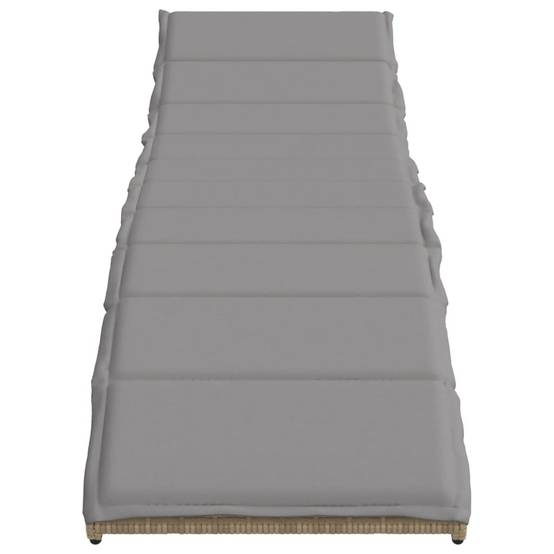 Transat de jardin Résine tressée Détente Extérieur Beige 55x199 cm – ComfortXL Outdoor Living - Image 4