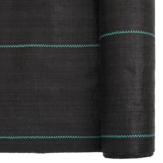 Toile de Paillage 60g/m² Anti-Mauvaises Herbes pour Jardin Potager Allée 0,5x150 m Noir - ComfortXL Outdoor Living - Image 6