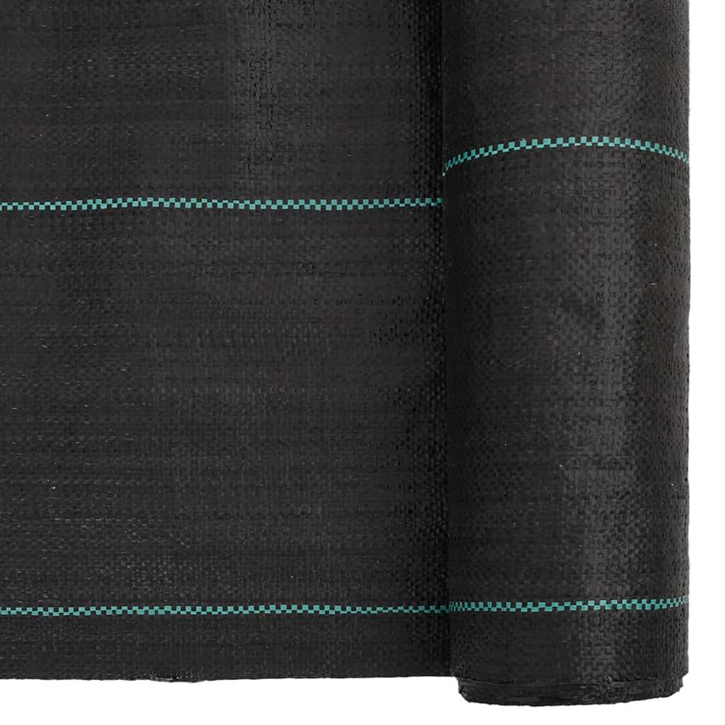 Toile de Paillage 60g/m² Anti-Mauvaises Herbes pour Jardin Potager Allée 0,5x150 m Noir - ComfortXL Outdoor Living - Image 6
