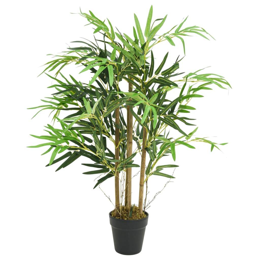 Bambou artificiel bambou et fibre textile vert 80 cm - PANGIVO