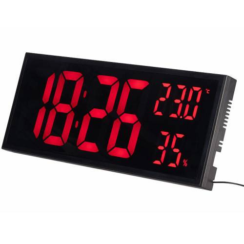 Horloge digitale LED ROUGE en format XXL MAGNETICLAND - Image 5