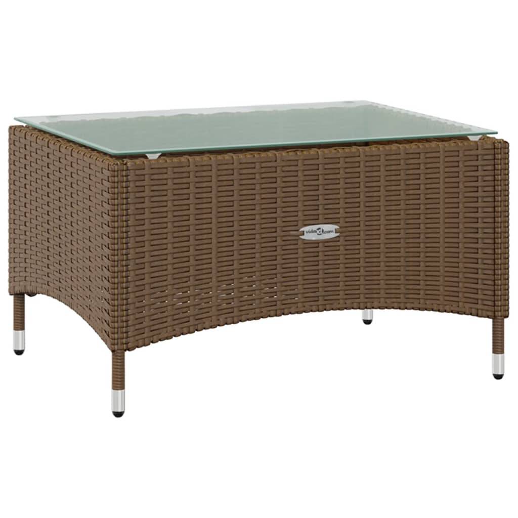 Helloshop26 - Salon de jardin meuble d'extérieur ensemble de mobilier 16 pièces avec coussins résine tressée marron - Image 7