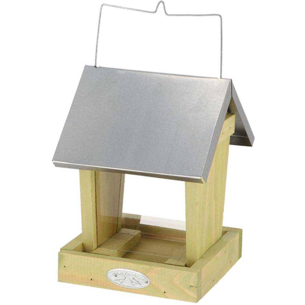 Esschert Design - Mangeoire oiseaux à suspendre en bois et zinc - Image 3