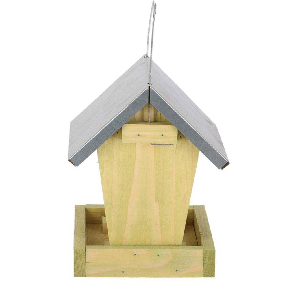 Esschert Design - Mangeoire oiseaux à suspendre en bois et zinc - Image 4