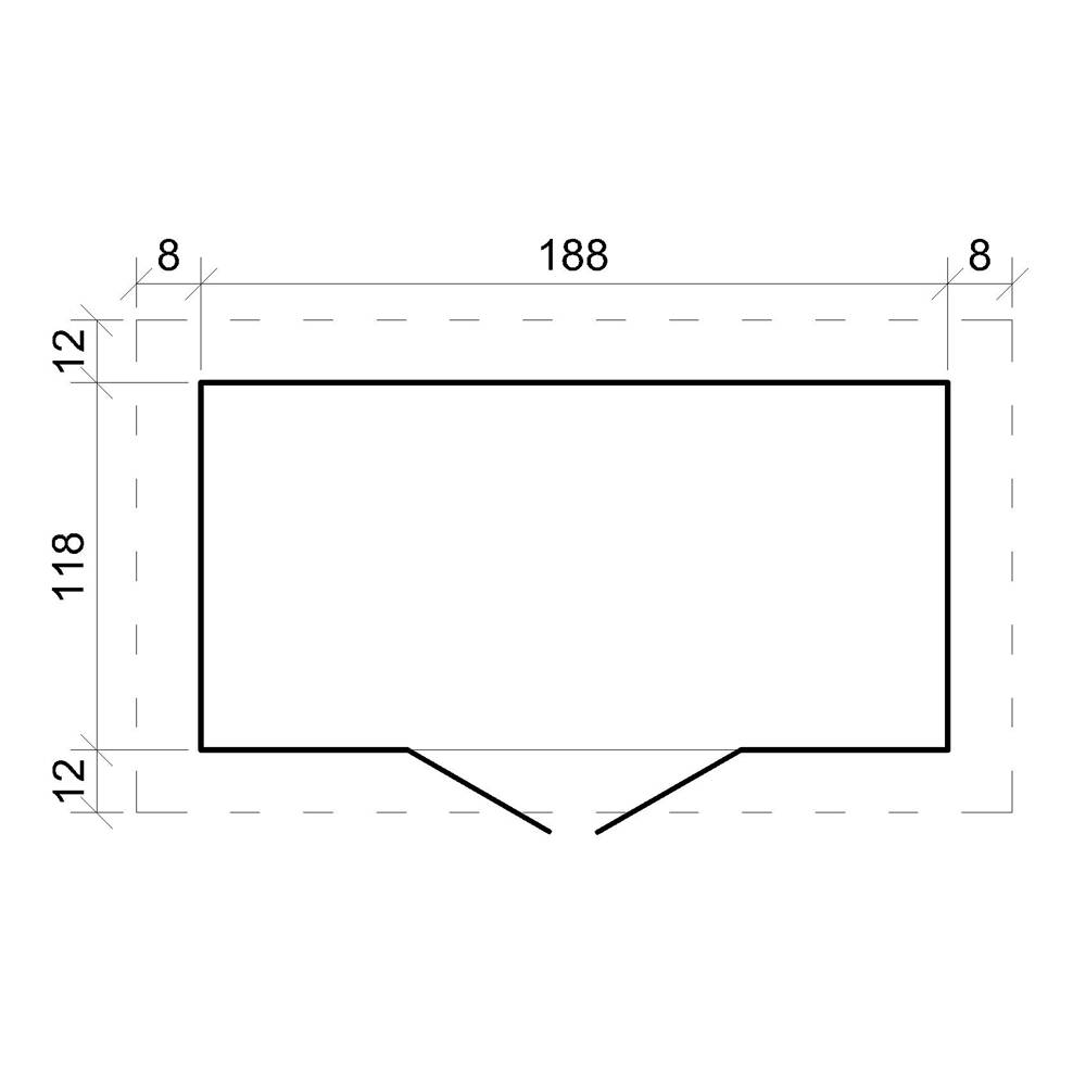 Timbela - Abri de jardin en bois l204xL142xH200 cm / 2.22 m² avec porte verrouillable de haute qualité - Stockage extérieur - 19 mm d’épaisseur - Timbela M311F - Image 6