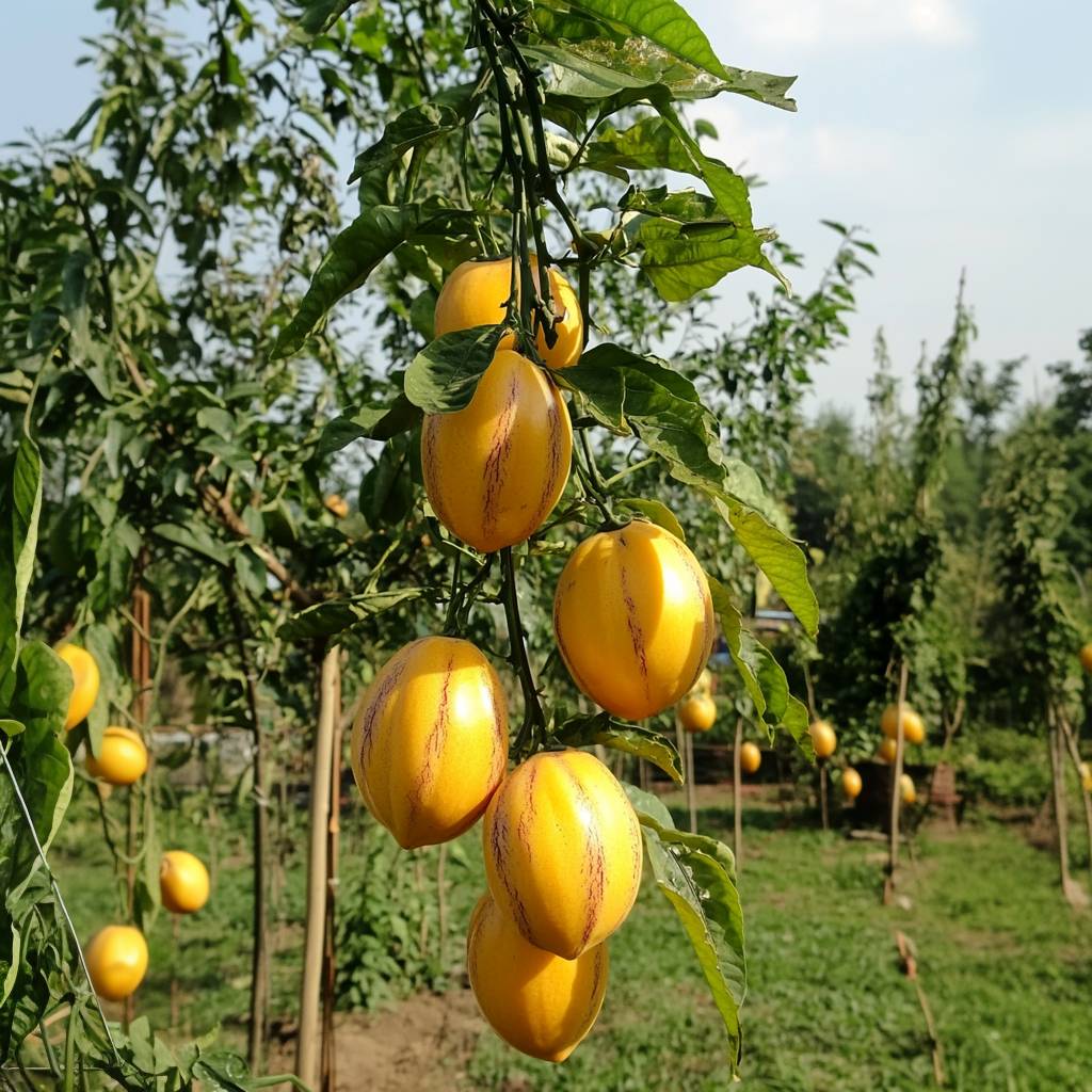 Tomatillo - Set de 6 - Solanum Muricatum 'Pepino gold' - Hauteur 25-40cm - ⌀9cm - Image 2