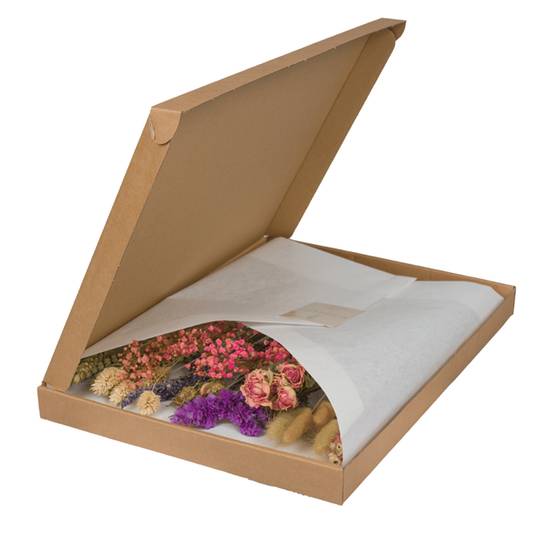 Bouquet de fleurs séchées format boîte aux lettres - rose - Ø10cm - ↕35cm - Image 1