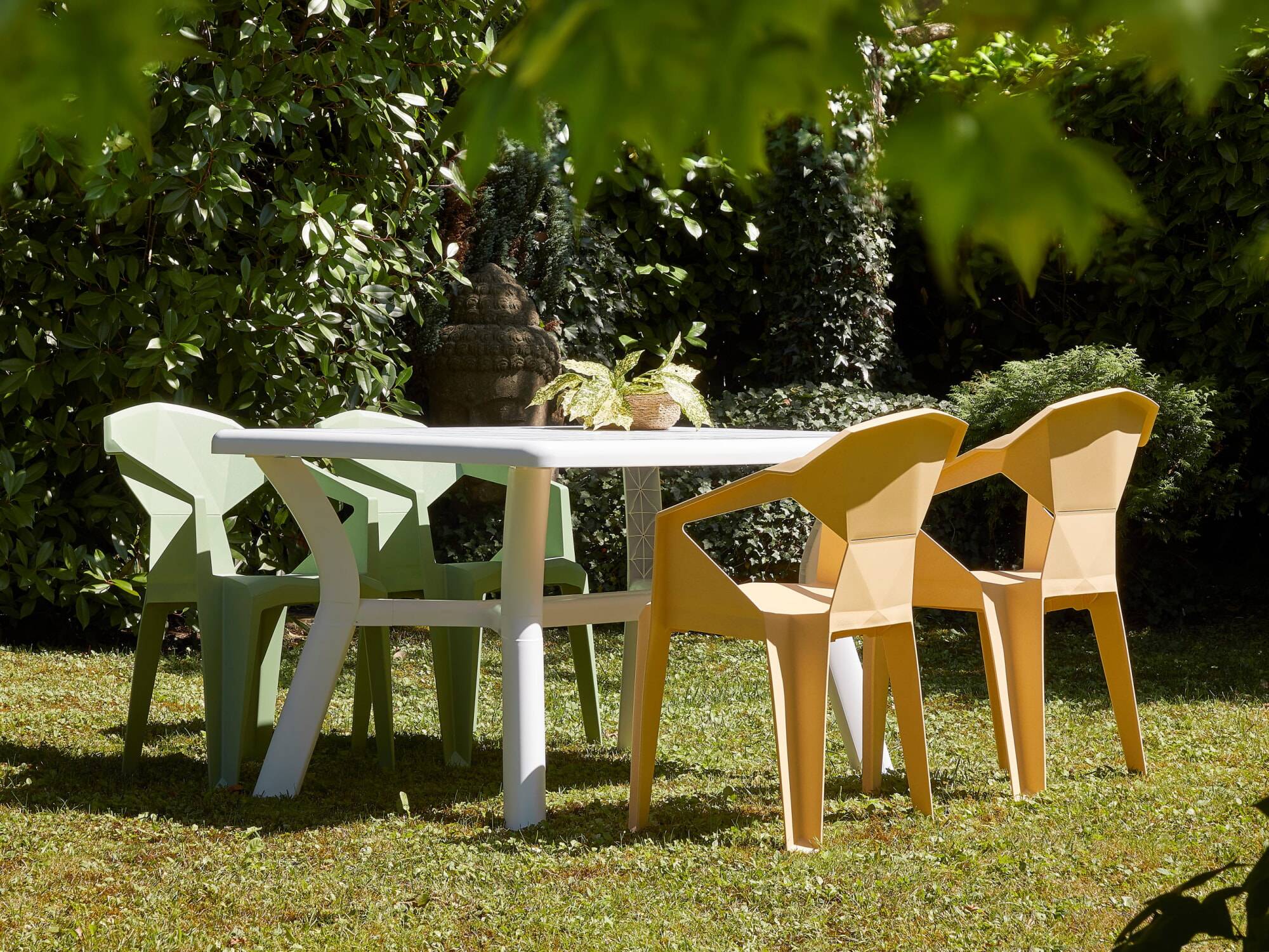 Set 4 fauteuils intérieur, extérieur chocolat DELTA garbar - Image 7