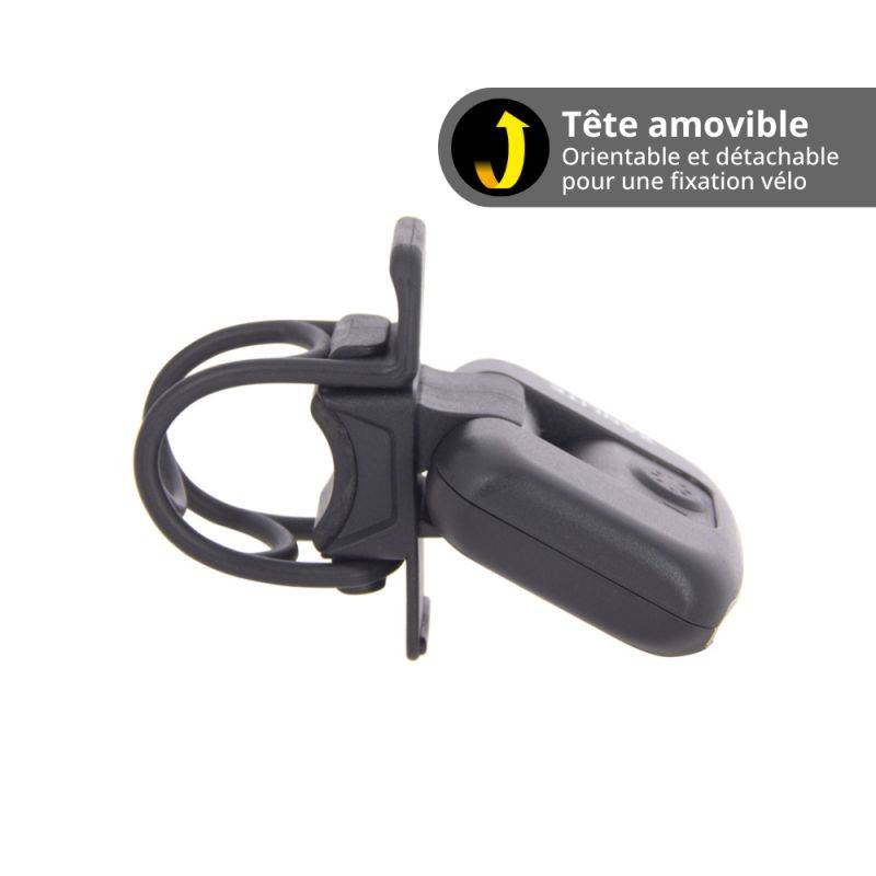 Xanlite - Lampe frontale LED 2 en 1 pour vélo rechargeable USB, 170 Lumens - FR200VEL - Image 3