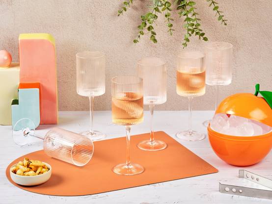 Lot de 6 Verres à vin en Cristallin (cristal sans plomb) "LINJE", Bjorn - Image 2