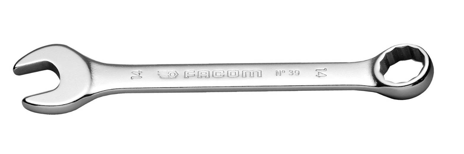Clé mixte courte métrique diamètre 9mm longueur 98mm - FACOM - 39.9 - Image 1