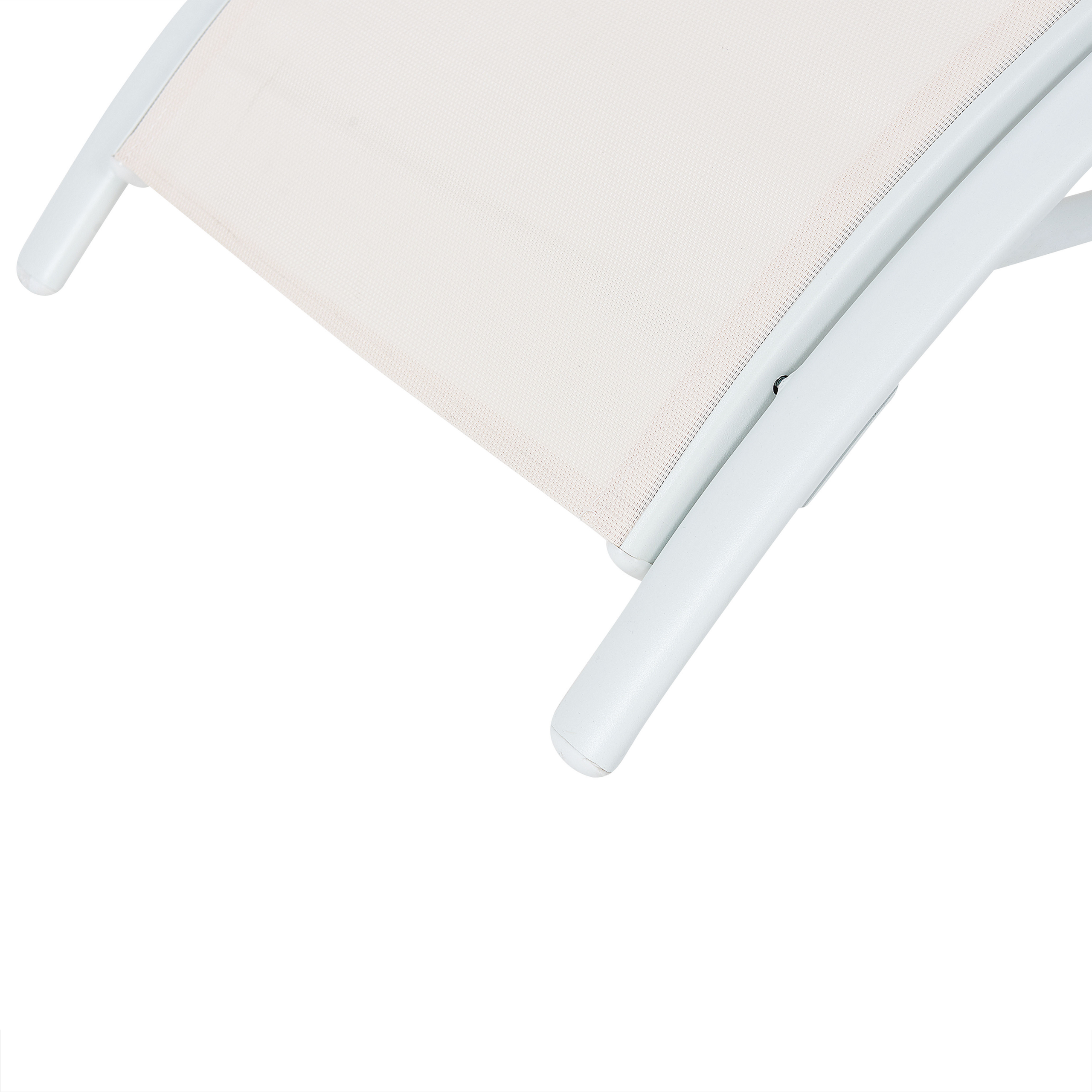 Beliani - Chaise longue Acier Beige GAETA - Beliani - Image 9